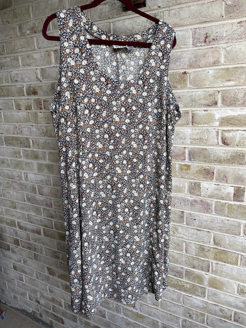 Vintage boho 90s sundress rayon size 18 20 22 2x xxl xl